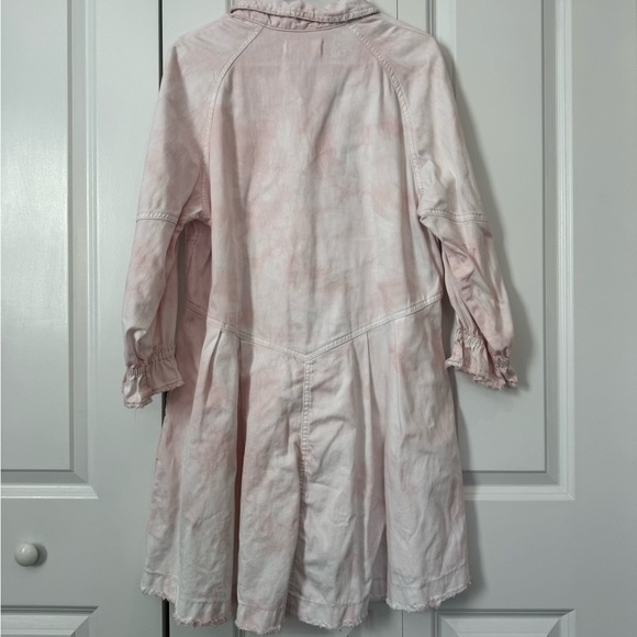 We the Free Hannah Light Pink Button-Front Shirt Dress - Picture 5 of 5
